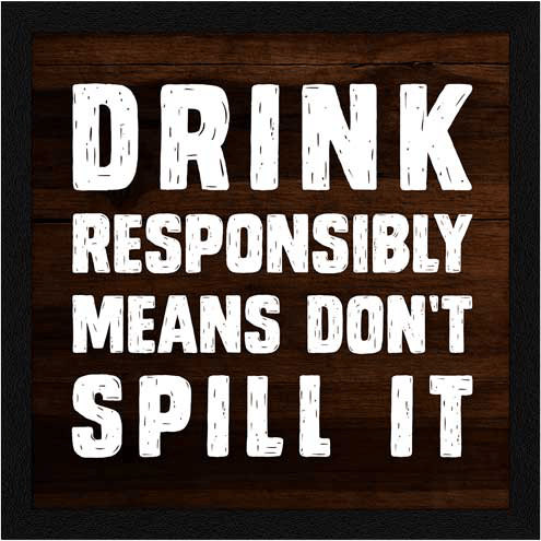 Best Drinking Quirky Quotes Wall Frames, Set of 4, AXS4-10x10-103