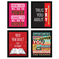 Need New Ideas Read Old Books Motivational Quote Wall Frames, Inspirational, Set of 4, AXS4-115 ArtX
