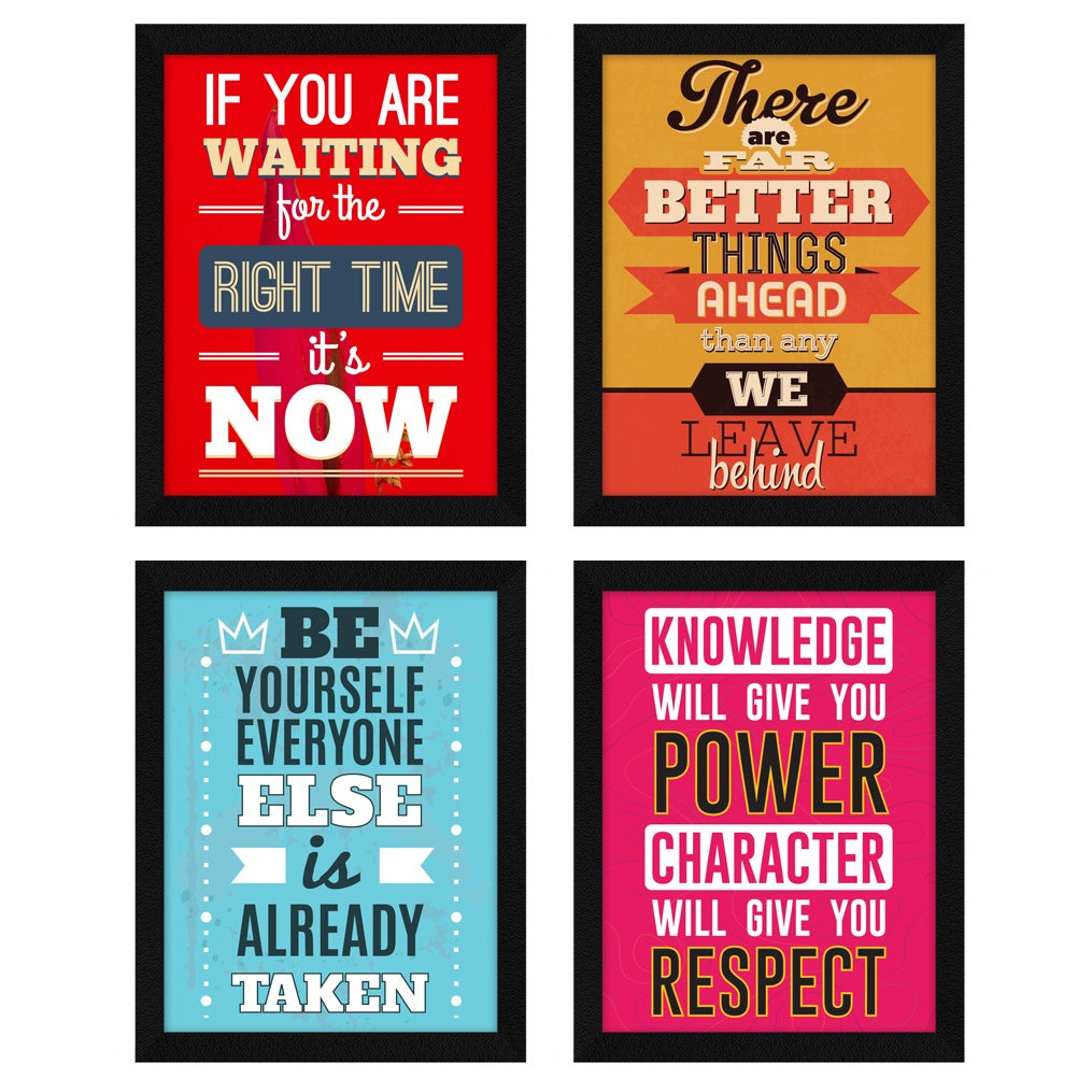 There Are Far Better Things Motivational Quote Wall Frames, Inspirational, Set of 4, AXS4-116