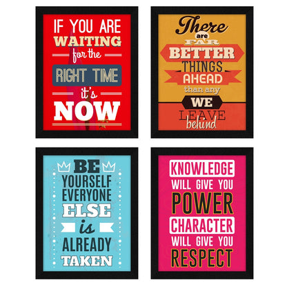 There Are Far Better Things Motivational Quote Wall Frames, Inspirational, Set of 4, AXS4-116
