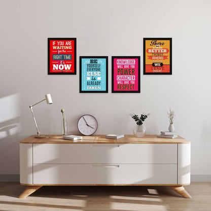 There Are Far Better Things Motivational Quote Wall Frames, Inspirational, Set of 4, AXS4-116
