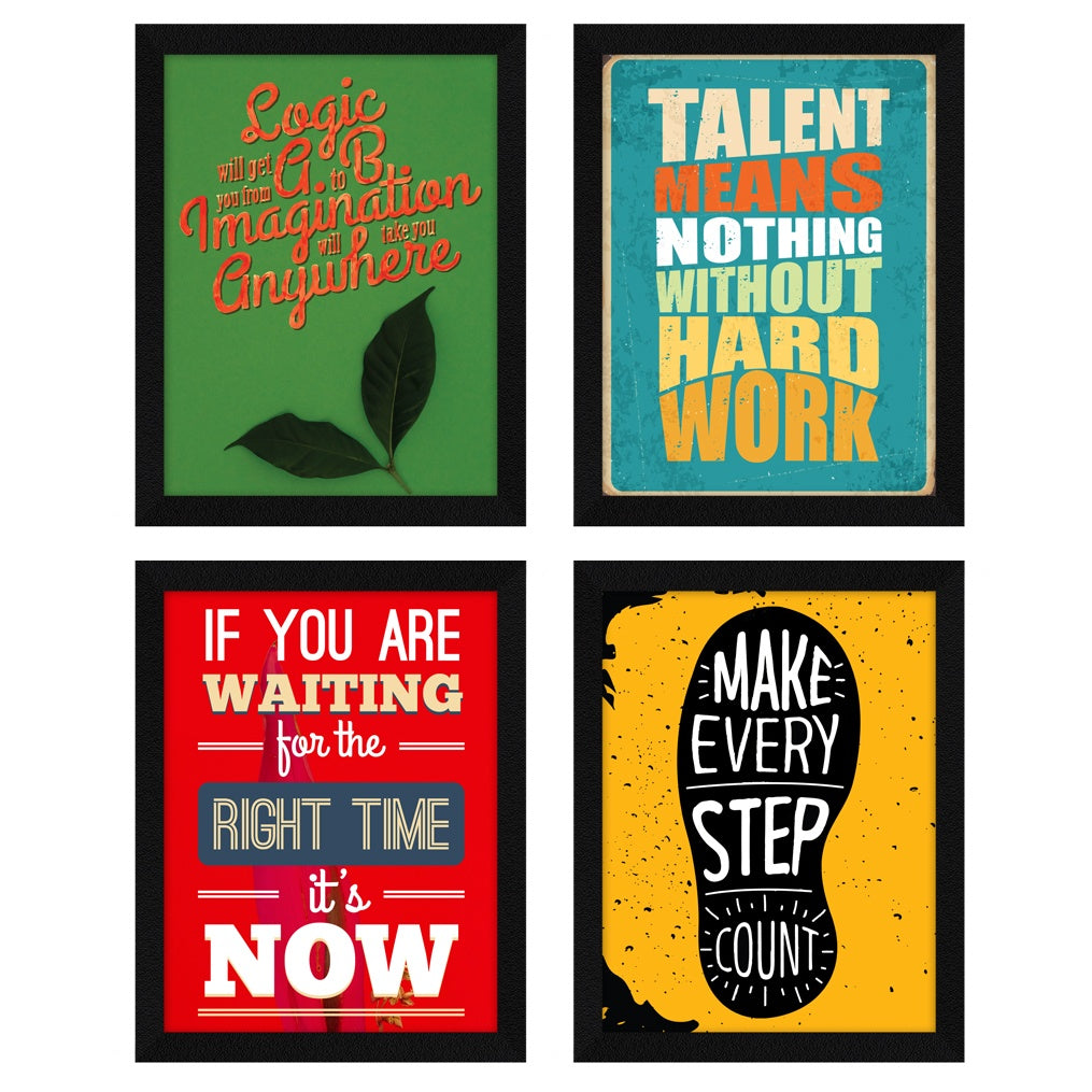 Make Every Step Count Motivational Quote Wall Frames, Inspirational, Set of 4, AXS4-121 ArtX
