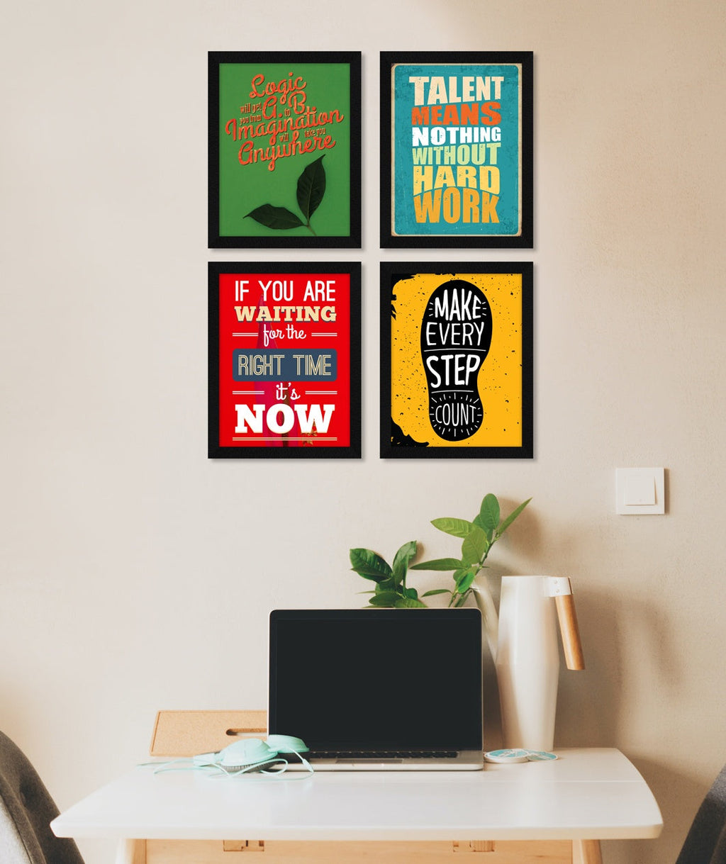 Make Every Step Count Motivational Quote Wall Frames, Inspirational, Set of 4, AXS4-121 ArtX