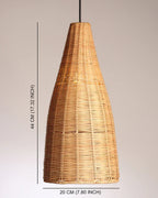 Minimalist Rattan Hanging Light for Cafe and Home Interiors