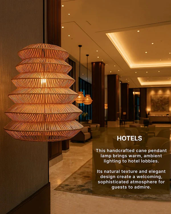 Modern Rattan Pendant Light for Study Room and Living Room