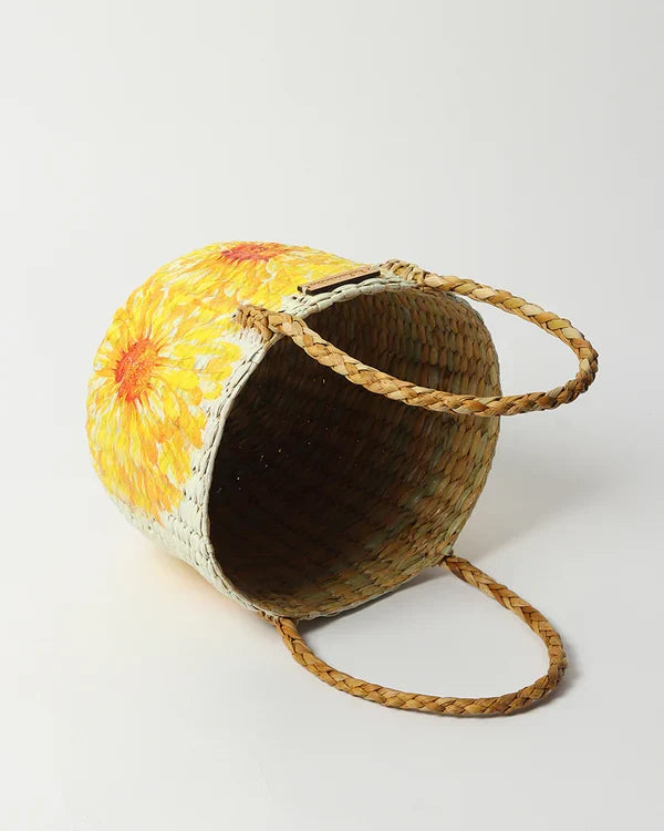 Multipurpose Seagrass Fruit Basket for Home Organization, Tabletop, and Eco-Friendly Decor