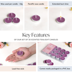 Mulberry Muse Fragrant Tealights Set Of 30 Nestasia