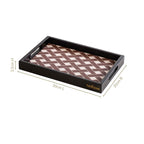 Multipurpose Decorative Tray Brown Small Nestasia