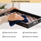 Multipurpose Decorative Tray Brown Small Nestasia