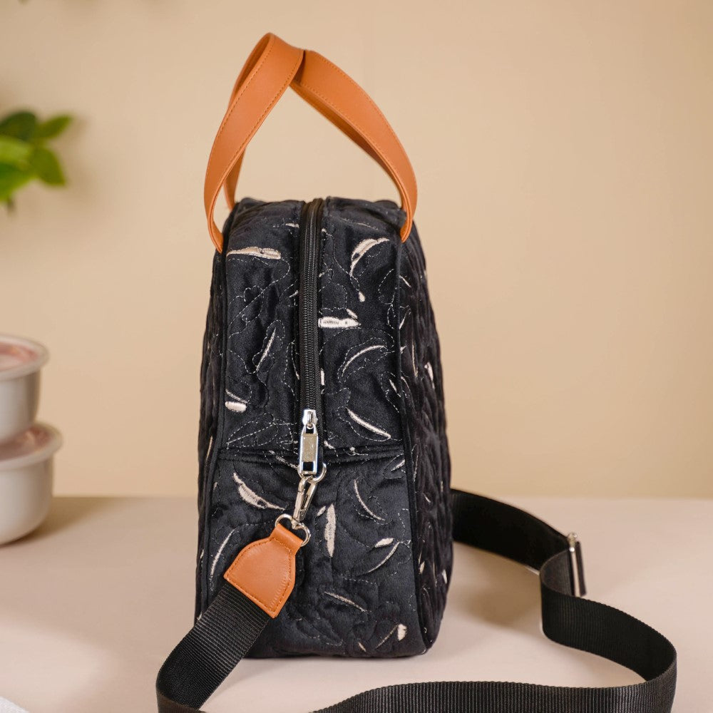 Thermal Insulated Lunch Bag Black Nestasia