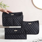 Multipurpose Travel Pouch Set Of 3 Black Nestasia