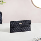 Multipurpose Travel Pouch Set Of 3 Black Nestasia