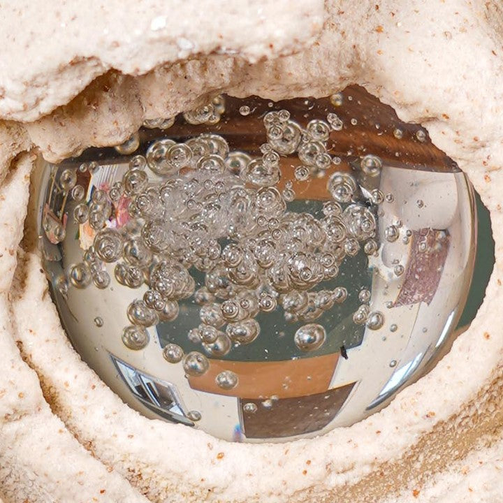 Crystal Ball Textured Sculpture Nestasia