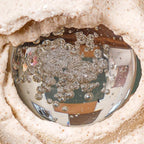 Crystal Ball Textured Sculpture Nestasia