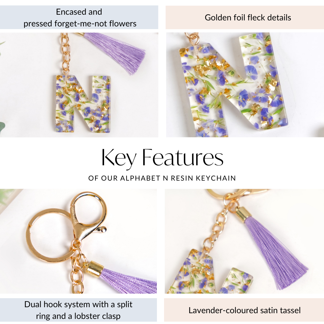 Nestled Blossoms N Resin Keychain Nestasia