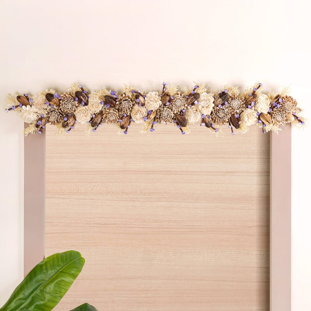 Natural Jute Toran Wall Hanging With Corn Grass Decoration Nestasia