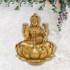 Brass Goddess Lakshmi Wall Hanging (11 Inch) Vedansh Craft