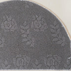 Yellow Flowers Semicircle Rug Nestasia