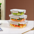 Nestro Lunch Box For Office Set Of 3 Beige S 370ml M 600ml L 100ml Nestasia