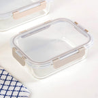 Nestro Microwave Safe Stackable Food Storage Box Set Of 4 Beige S 370ml M 600ml L 1000ml XL 1500ml Nestasia