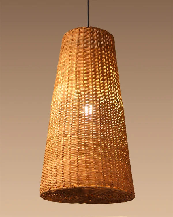 Natural Rattan Pendant Light for Hall and Living Area