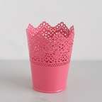 Decorative Metal Lace Design Planter Basket Nestasia