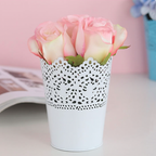 Decorative Metal Lace Design Planter Basket Nestasia