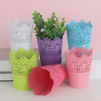 Decorative Metal Lace Design Planter Basket Nestasia