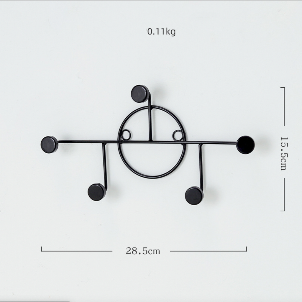 Black Wall Hook - Small Nestasia