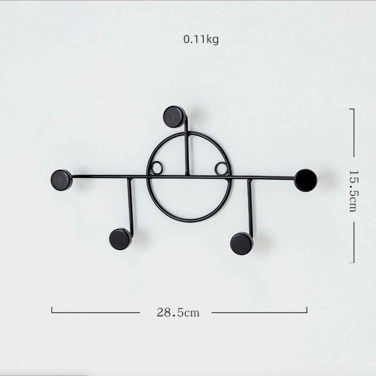 Black Wall Hook - Small Nestasia