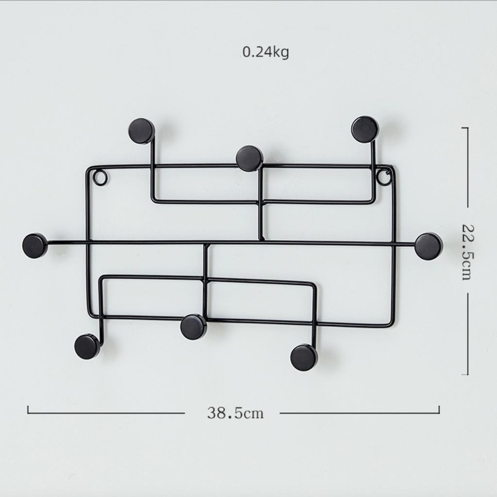 Black Wall Hook - Large Nestasia