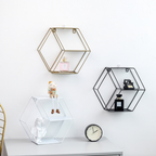 Hexagon Wall Shelf - White Nestasia