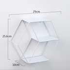 Hexagon Wall Shelf - White Nestasia