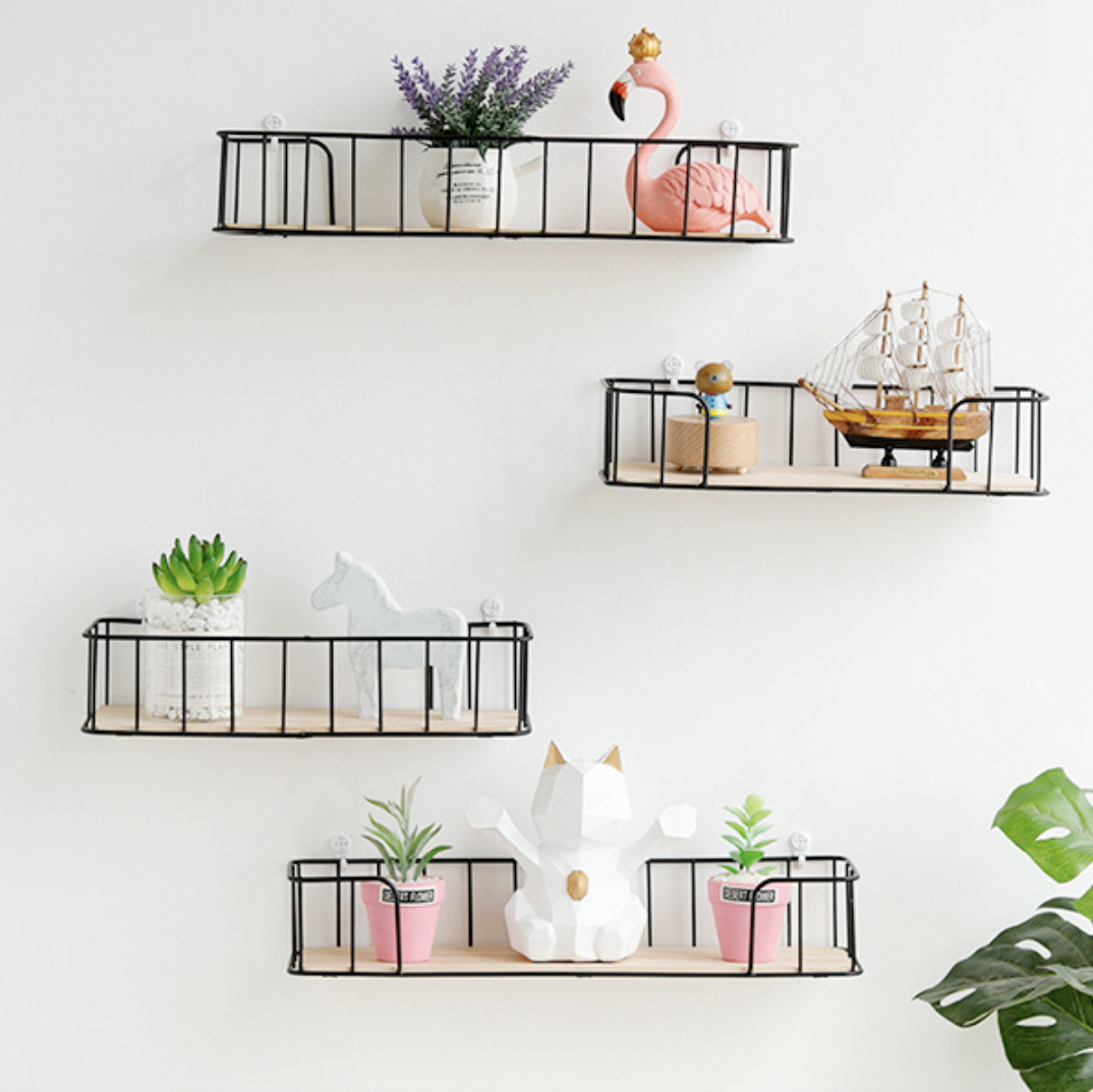 Floating Wall Shelf - Black Nestasia
