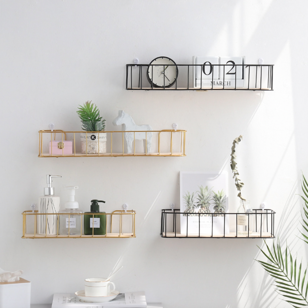 Wall Bookshelf - Black Nestasia
