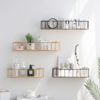 Wall Bookshelf - Gold Nestasia