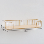 Wall Bookshelf - Gold Nestasia