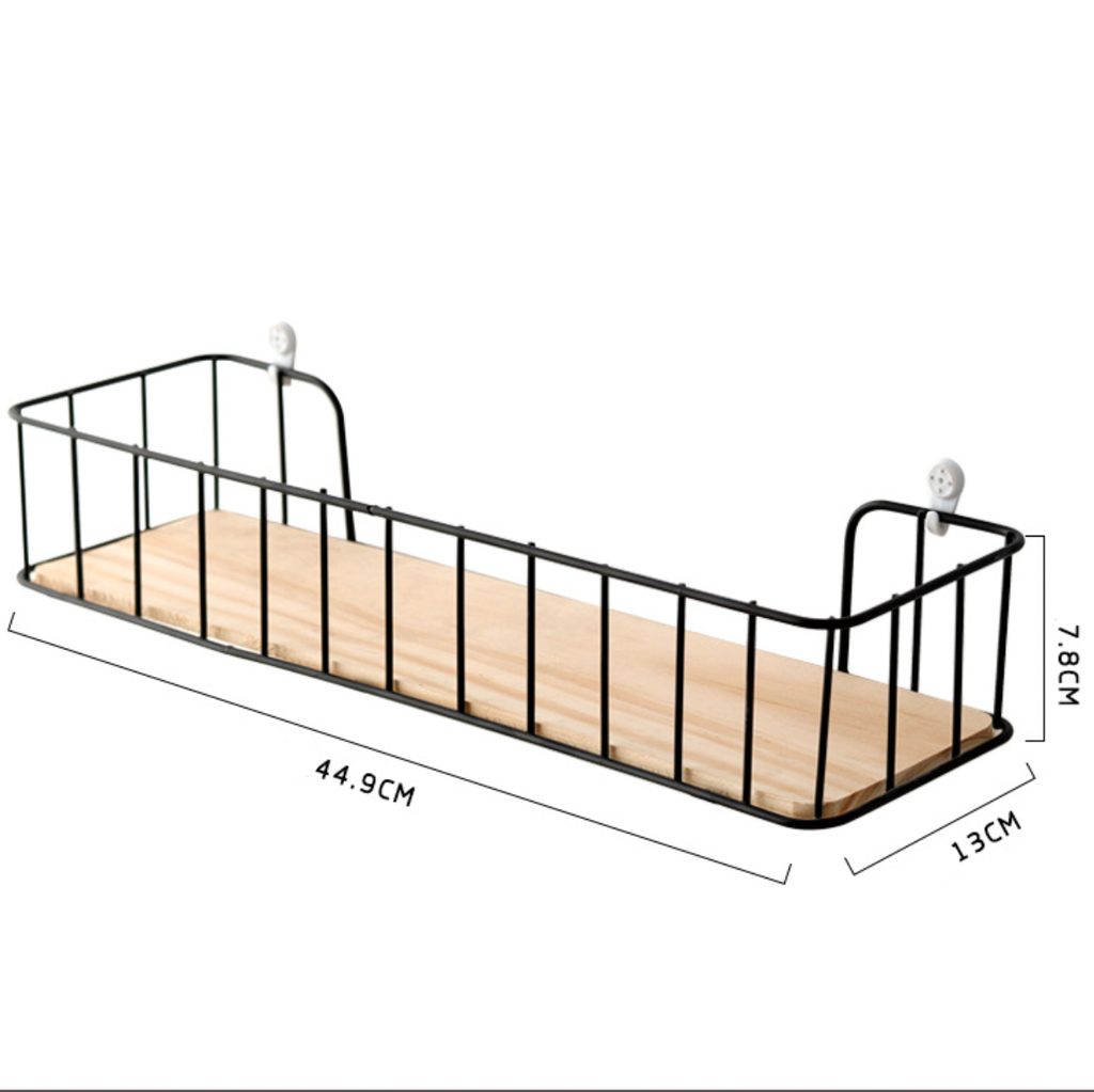 Wall Bookshelf - Black Nestasia