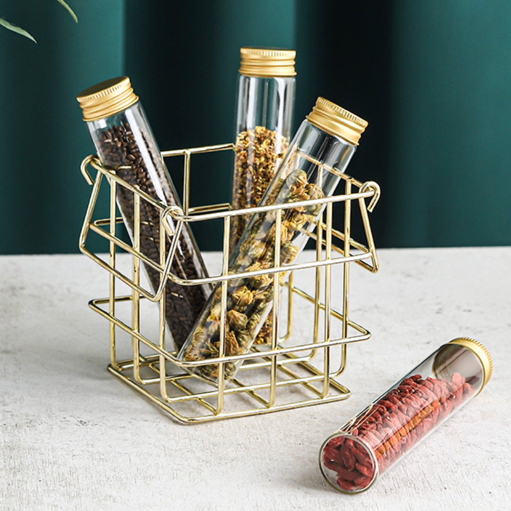 Metal Stand with Mini Jar Nestasia