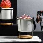 Bucket Style Ceramic Planter Nestasia