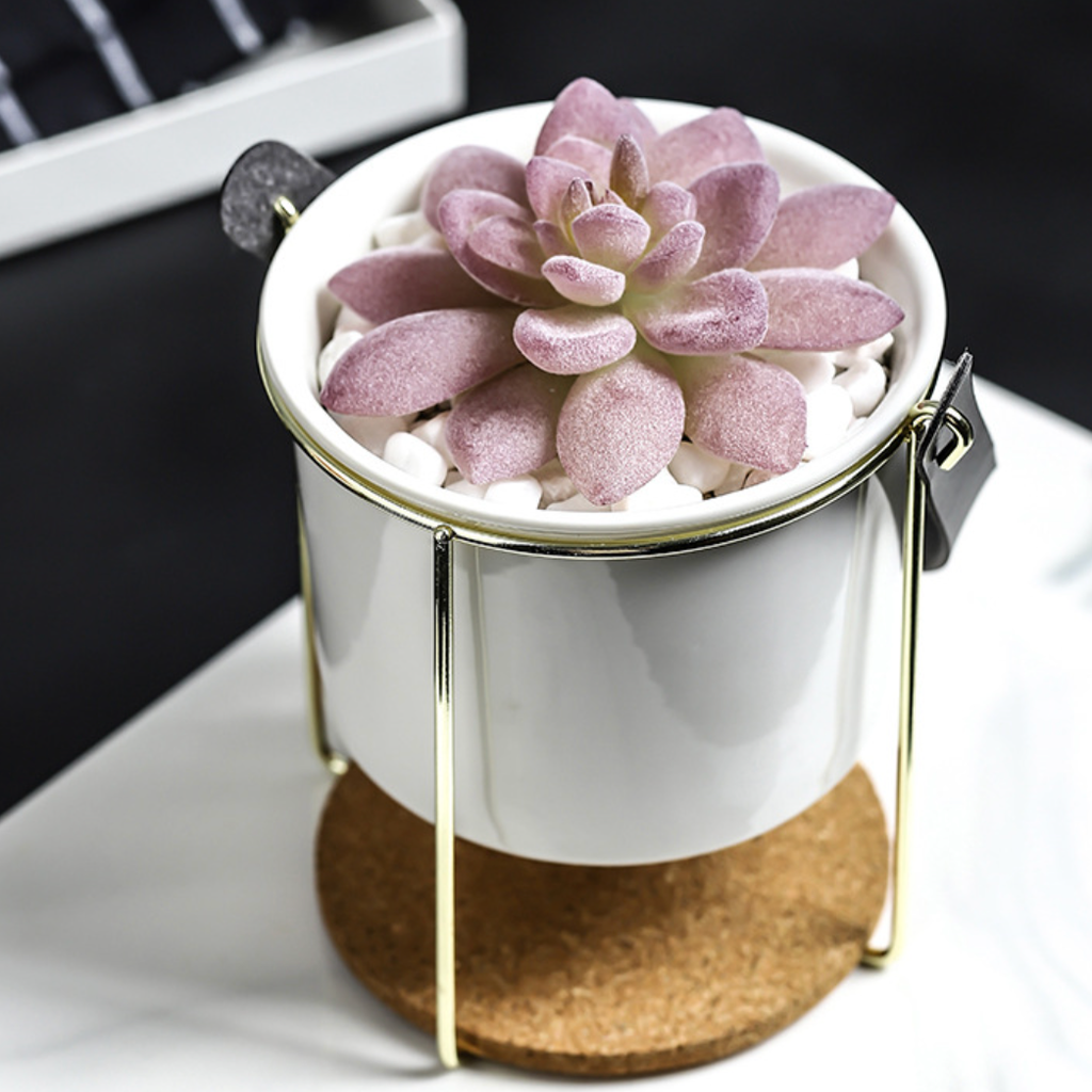 Bucket Style Ceramic Planter Nestasia
