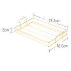 Rectangular Metal Tray with Bowls Set Nestasia