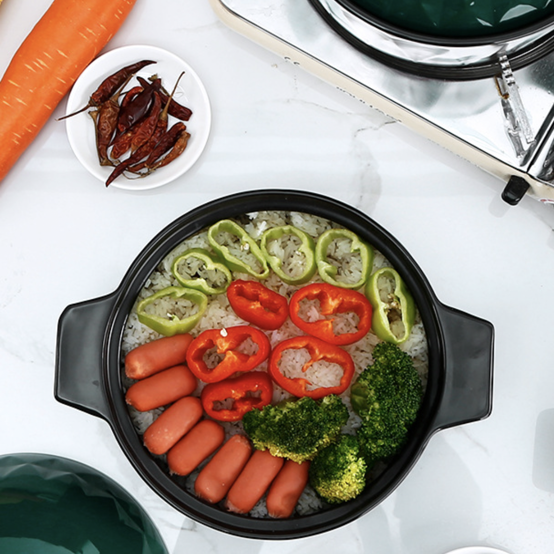 Two in one Pot with Lid Nestasia