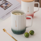 Ceramic Mug with Lid and Spoon Nestasia