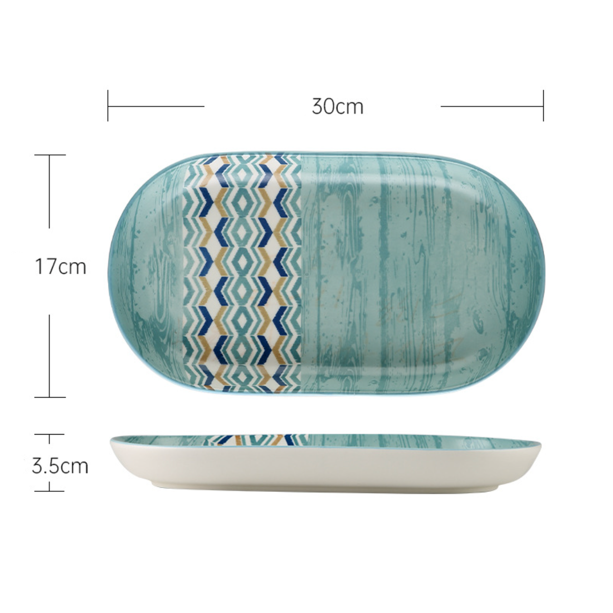 Bohemia Oval Plate Nestasia
