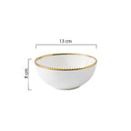 Snack Bowl With Gold Rim 300 ml Nestasia