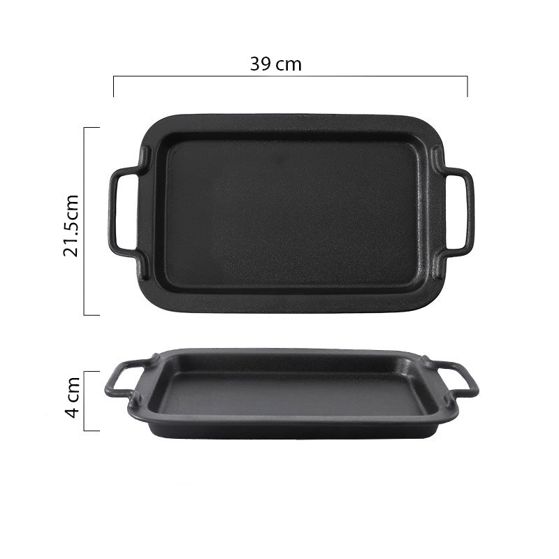 Black Baking Tray With Handle Nestasia
