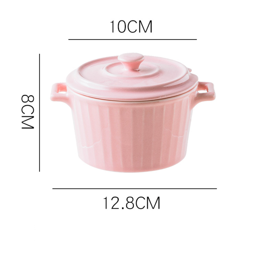 Pink Spice Jar Set With Tray Nestasia