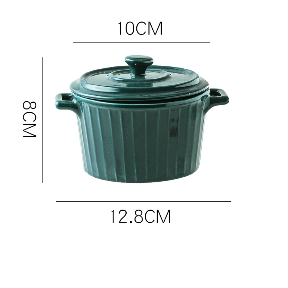 Green Spice Jar Set With Tray Nestasia