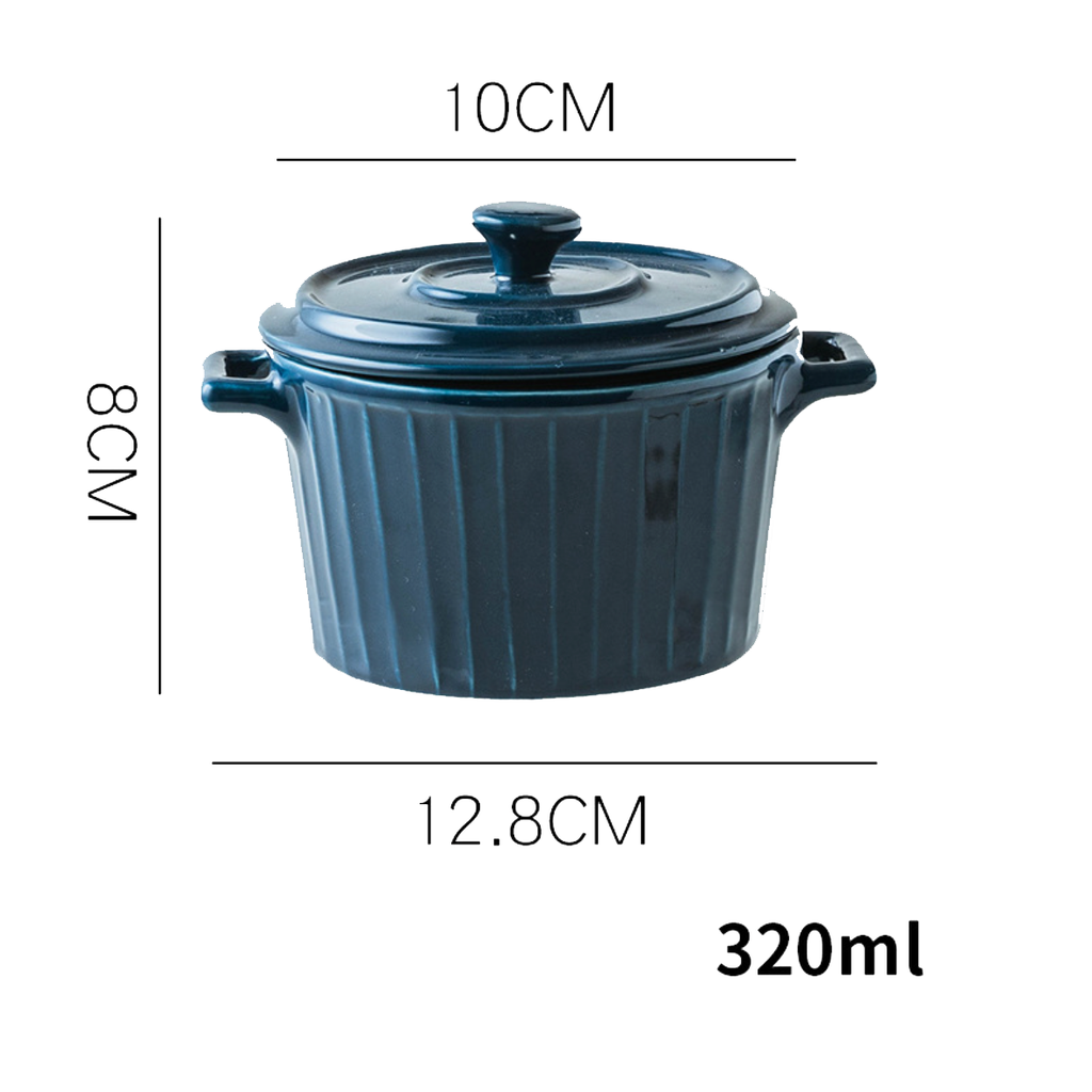 Blue Spice Jar Set With Tray Nestasia